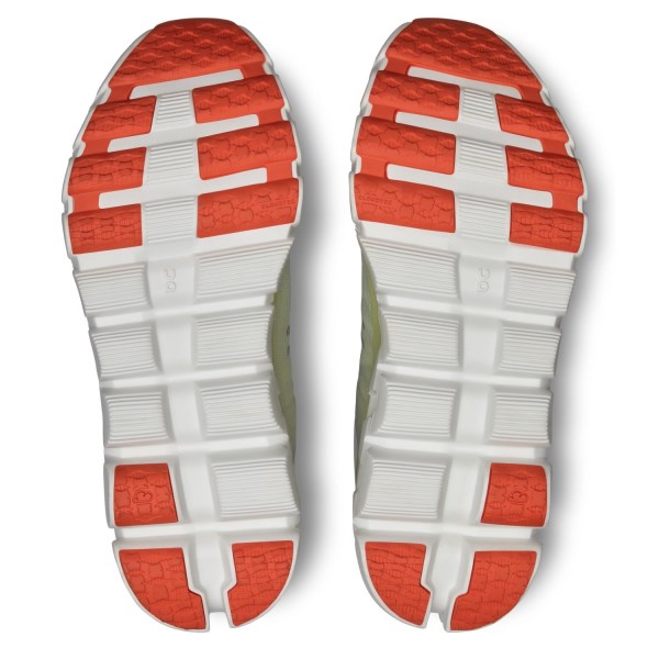 On Cloudflow 4 - Mens Running Shoes - White/Hay