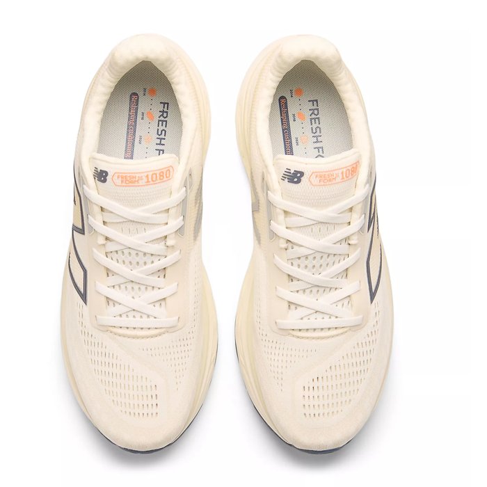 New Balance Fresh Foam X 1080v14 - Mens Running Shoes - Sea Salt/Vintage Indigo/Hot Mango