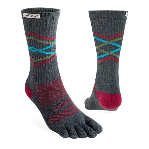 Injinji Trail Midweight Crew Running Socks - Peak