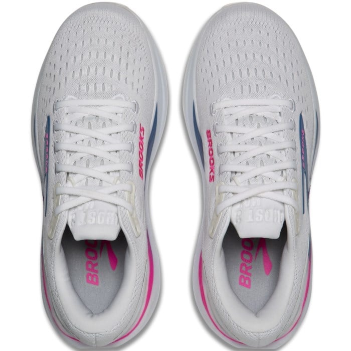 Brooks Ghost Max 3 - Womens Running Shoes - White/Moonlight/Pink