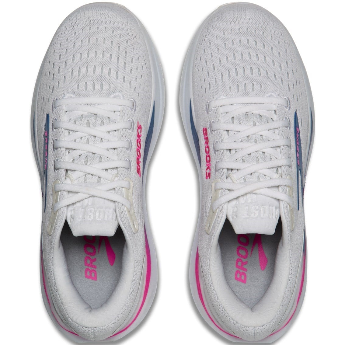 Brooks Ghost Max 3 - Womens Running Shoes - White/Moonlight/Pink