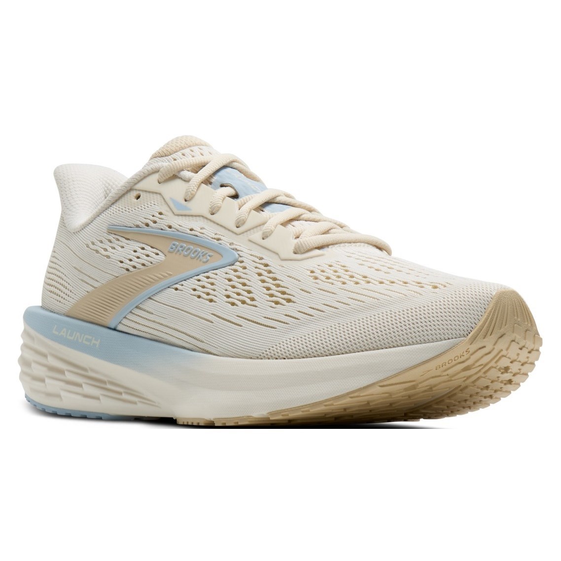 Brooks Launch 12 - Womens Running Shoes - Coconut/Sand/Skyway