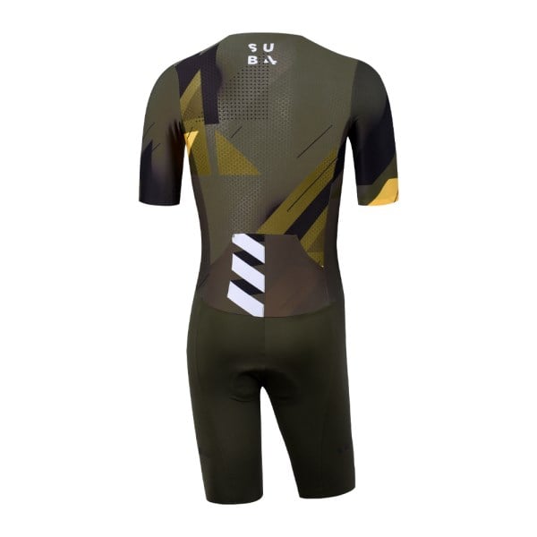 Sub4 Endurance Sleeved Mens Triathlon Speedsuit - Seamless - Hyper Geo