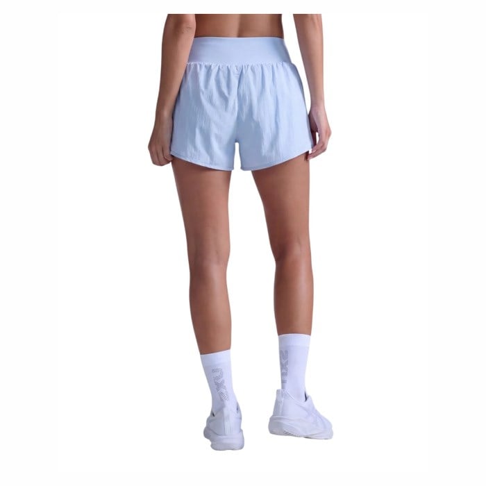 2XU Womens Aero Hi-Rise 2-in-1 3in Shorts - Bay/Bay Reflective - image 2