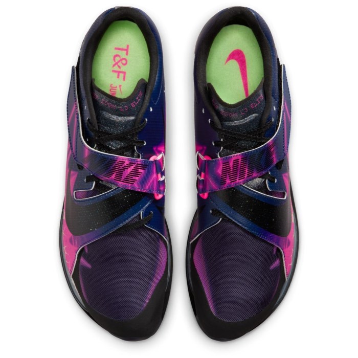 Nike Long Jump Elite GLAM - Unisex Jumping Spikes - Pink Blast/Black/Blue Void