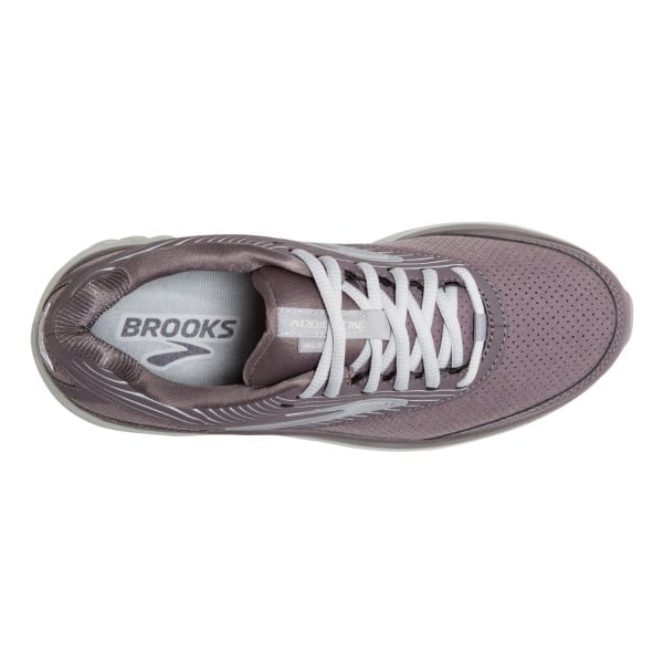 Brooks Addiction Walker 2 Suede - Womens Walking Shoes - Shark/Alloy/Oyster