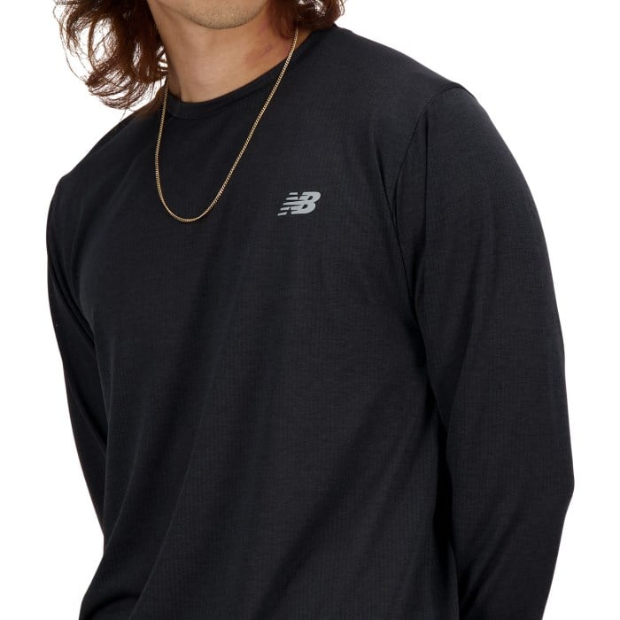 New Balance Athletics Mens Long Sleeve T-Shirt - Black