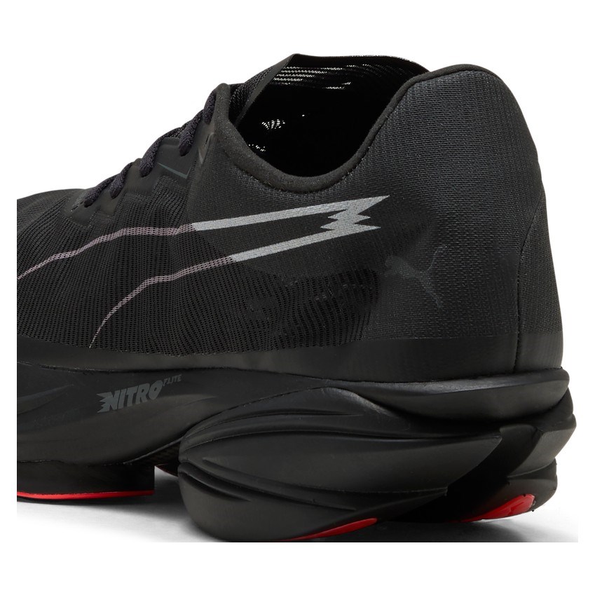 Puma Fast-R 3 Nitro Elite - Mens Racing Shoes - Black/Ultra Red - image 6