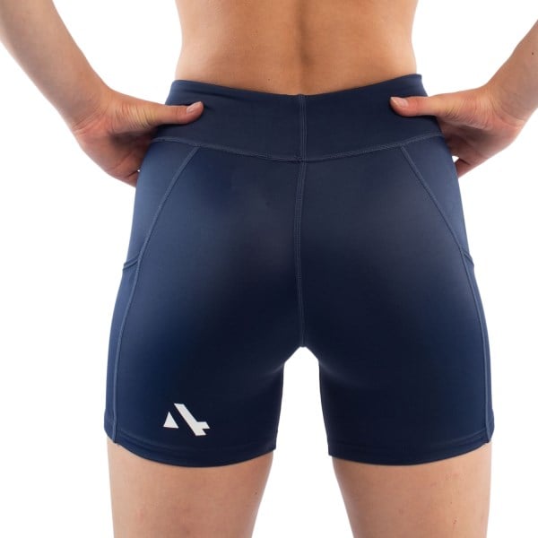Sub4 Half Womens Running Brief Shorts - Navy