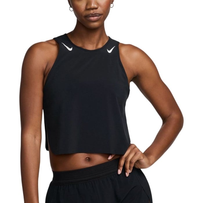 Nike Aeroswift Dri-Fit ADV Cropped Womens Running Tank - Black