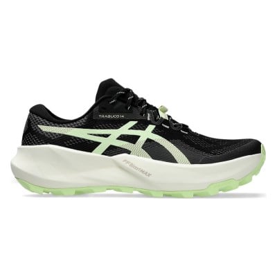 Asics Trabuco 14 - Mens Trail Running Shoes - Black/Illuminate Yellow