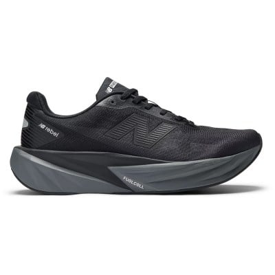 New Balance FuelCell Rebel v5 - Mens Running Shoes - Black/Castlerock/Silver Metallic