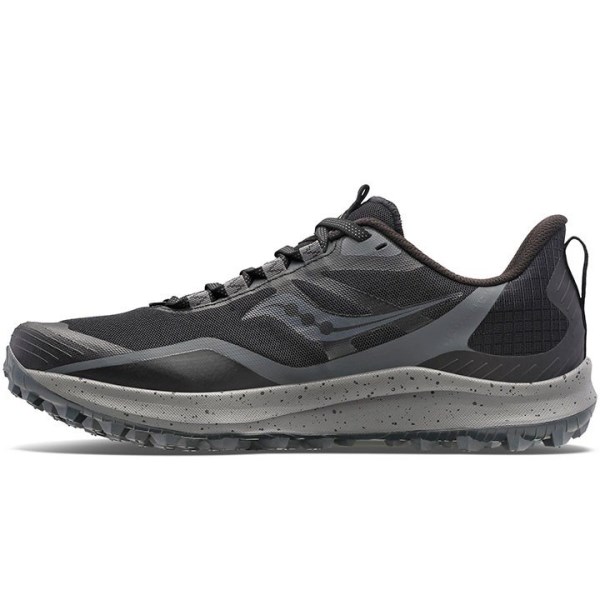 Saucony Peregrine 12 - Womens Trail Running Shoes - Black/Charcoal