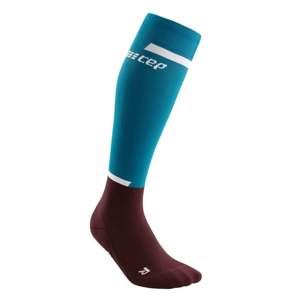 CEP The Run Long Compression Socks 4.0 - Petrol/Dark Red
