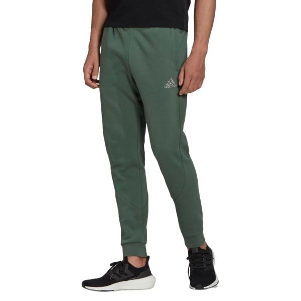 adidas Stadium Badge Of Sport Cuffed Mens Track Pants - Green Oxide