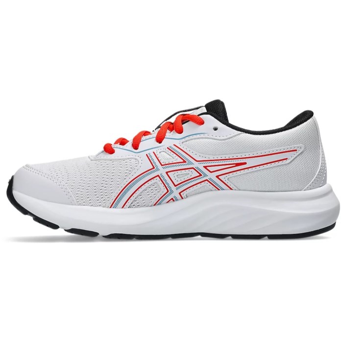 Asics Contend 9 GS - Kids Running Shoes - White/Saba Blue
