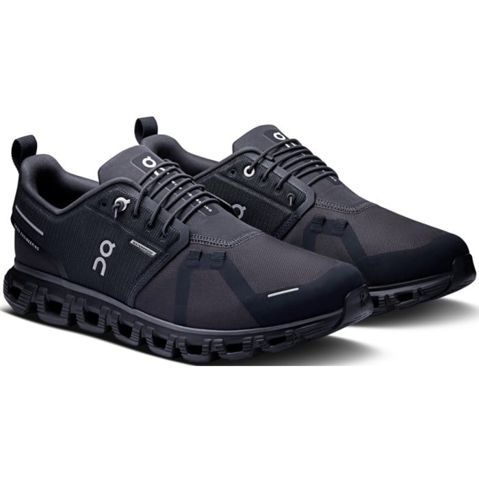 On Cloud 6 Waterproof - Mens Running Shoes - Black/Black