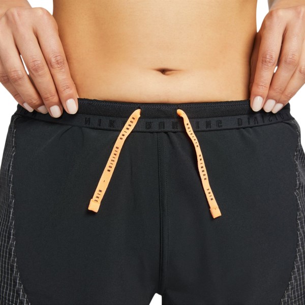 Nike Run Division Tempo Luxe 3 Inch Womens Running Shorts - Black/Reflective Silver