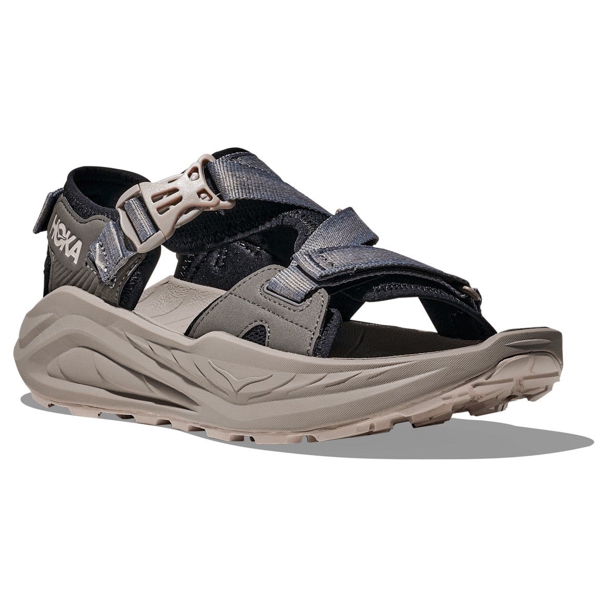 Hoka Infini Hike TC - Mens Hiking Sandals - Black/Cement
