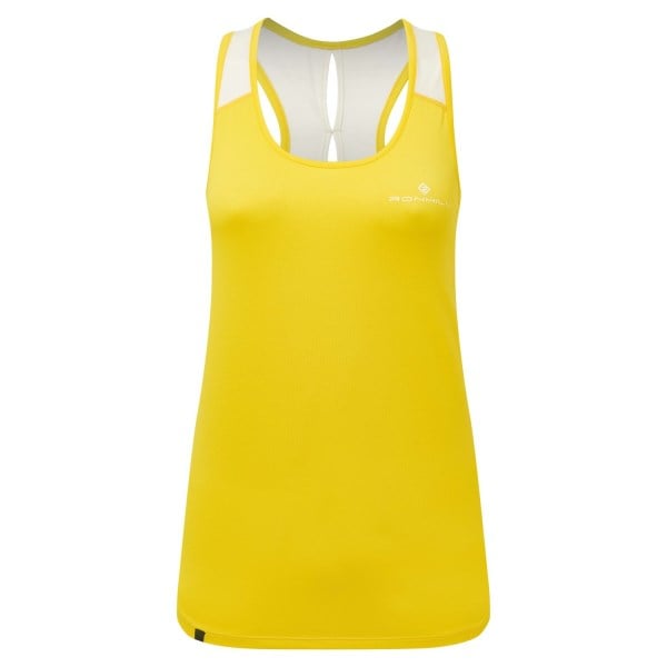 Ronhill Tech Revive Racer Womens Running Tank Top - Solar/Vanilla