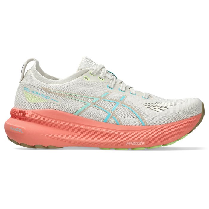 Asics Gel Kayano 31 - Womens Running Shoes - Birch/Energy Aqua
