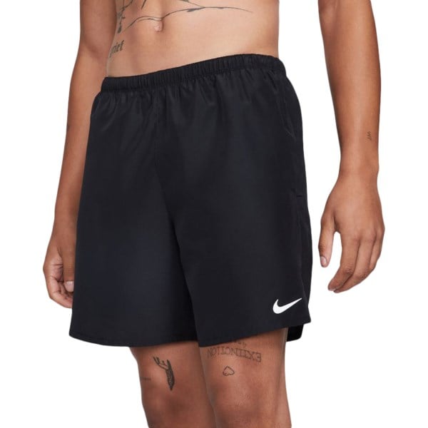 Nike Challenger 7 Inch Brief-Lined Mens Running Shorts - Black/Reflective Silver