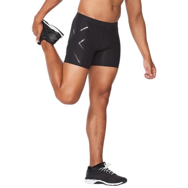 2XU Compression Mens Half Shorts - Black/Nero