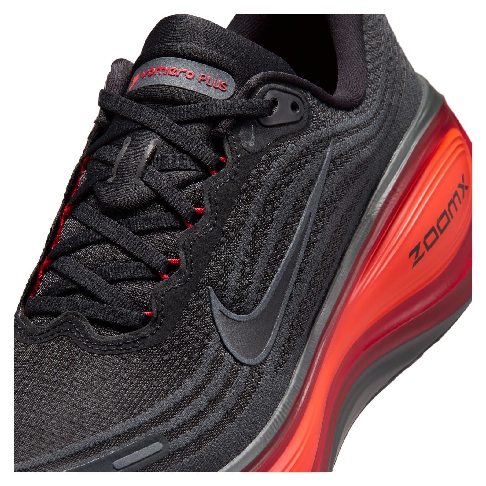 Nike Vomero Plus - Mens Running Shoes - Anthracite Black/Bright Crimson - image 9