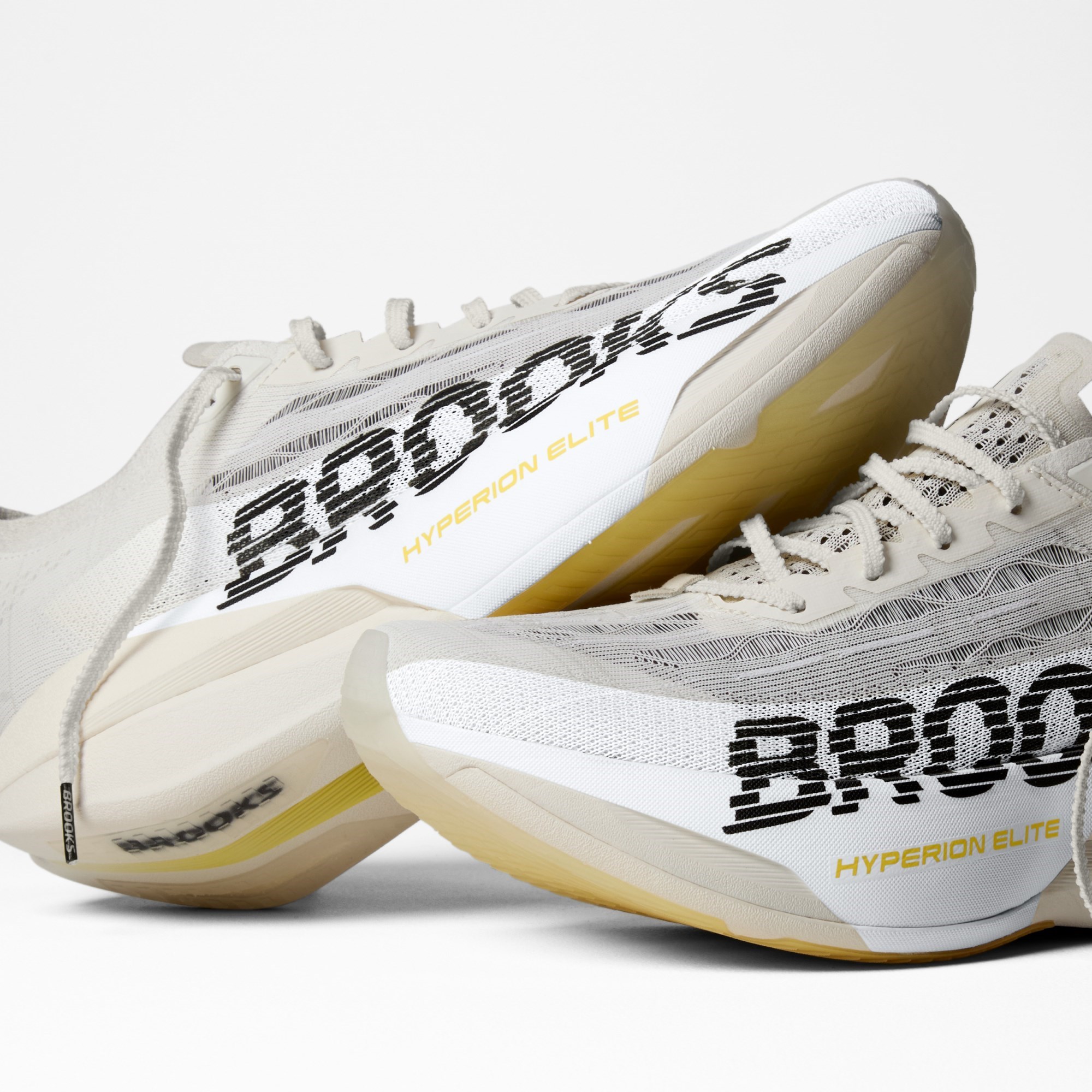 Brooks Hyperion Elite 6 - Unisex Racing Shoes - Vaporous Grey/Yellow/Black - image 7