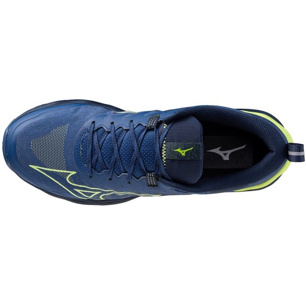 Mizuno Wave Daichi 8 - Mens Trail Running Shoes - Navy Peony/Sharp Green/Dress Blues
