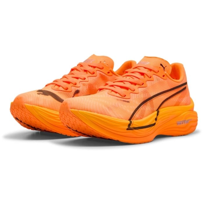 Puma Deviate Nitro Elite 3 - Womens Running Shoes - Heat Fire/Puma Black