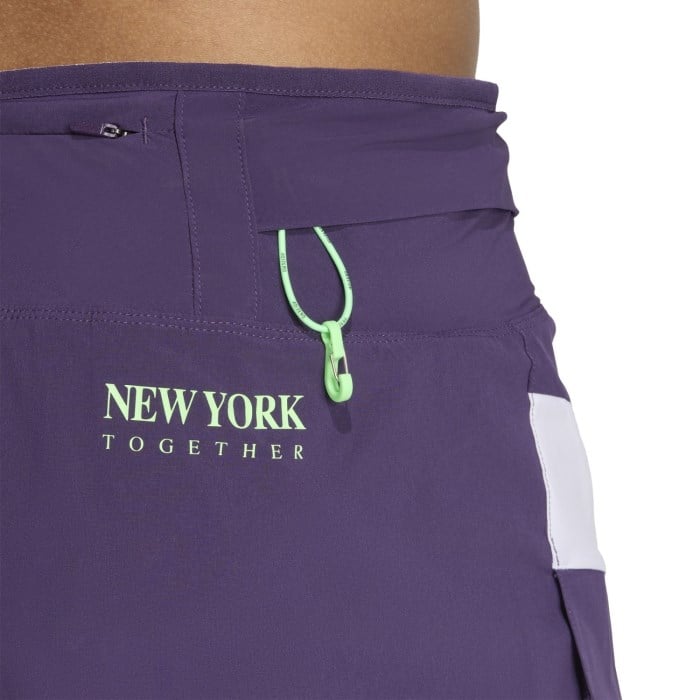 adidas Adizero Mens 3 Inch NYC Run Gel Shorts - Aurora Plum