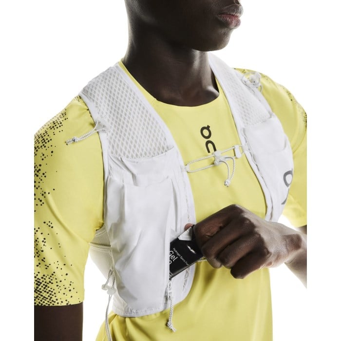 On Ultra Vest Pro with Flasks - White