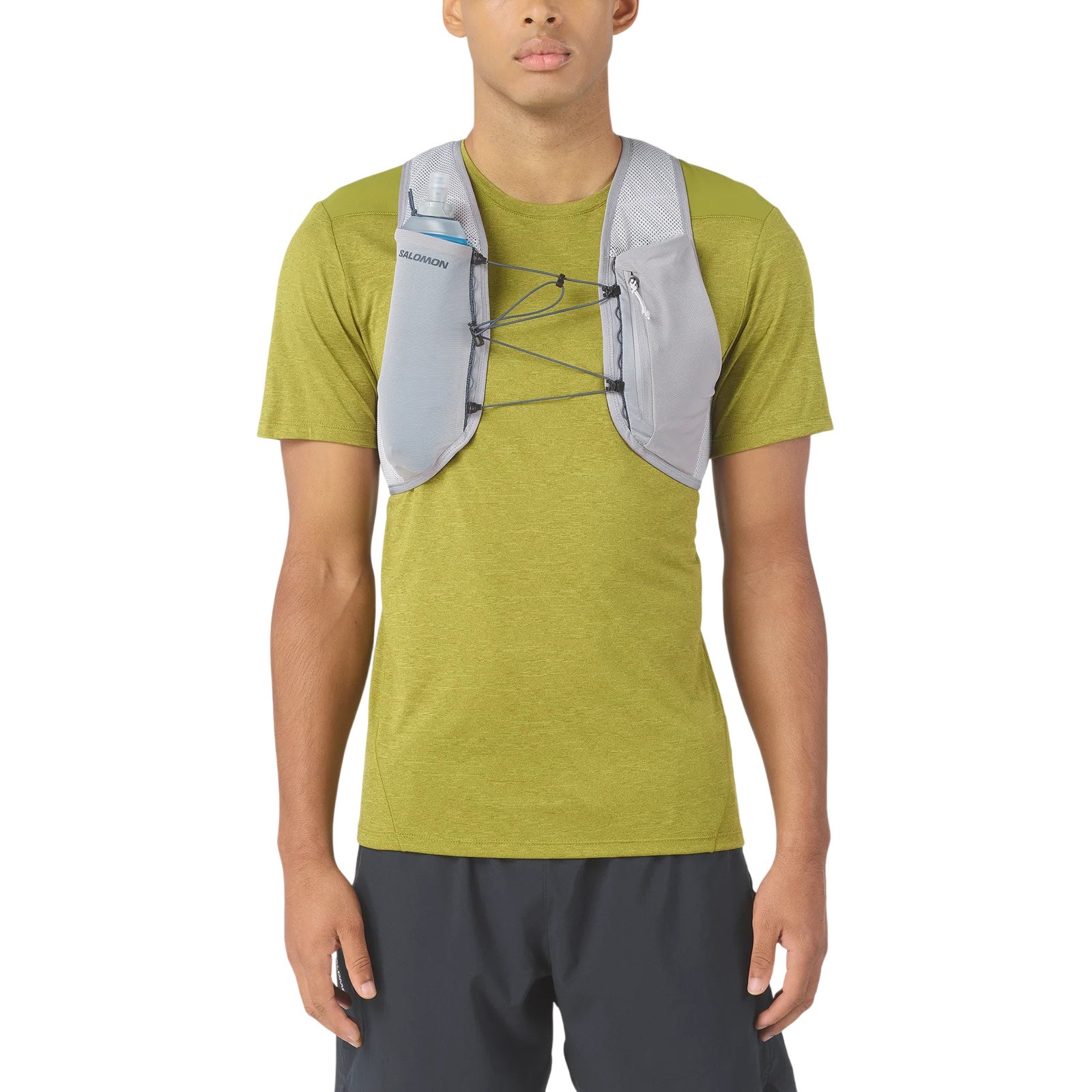 Salomon Hydra Access Vest 4 One Unisex Running Vest with Flask - Alloy/Grey Violet - image 3