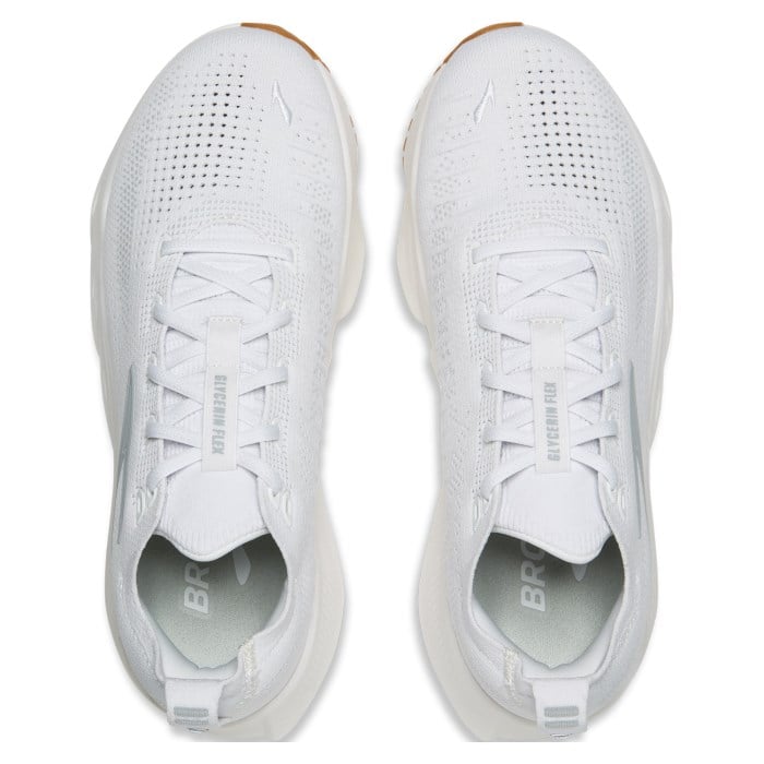 Brooks Glycerin Flex - Womens Running Shoes - White/Black/Gum - image 4