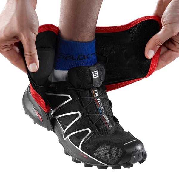 Salomon Trail Gaiters High - Trail Running Accessory - Black/Red