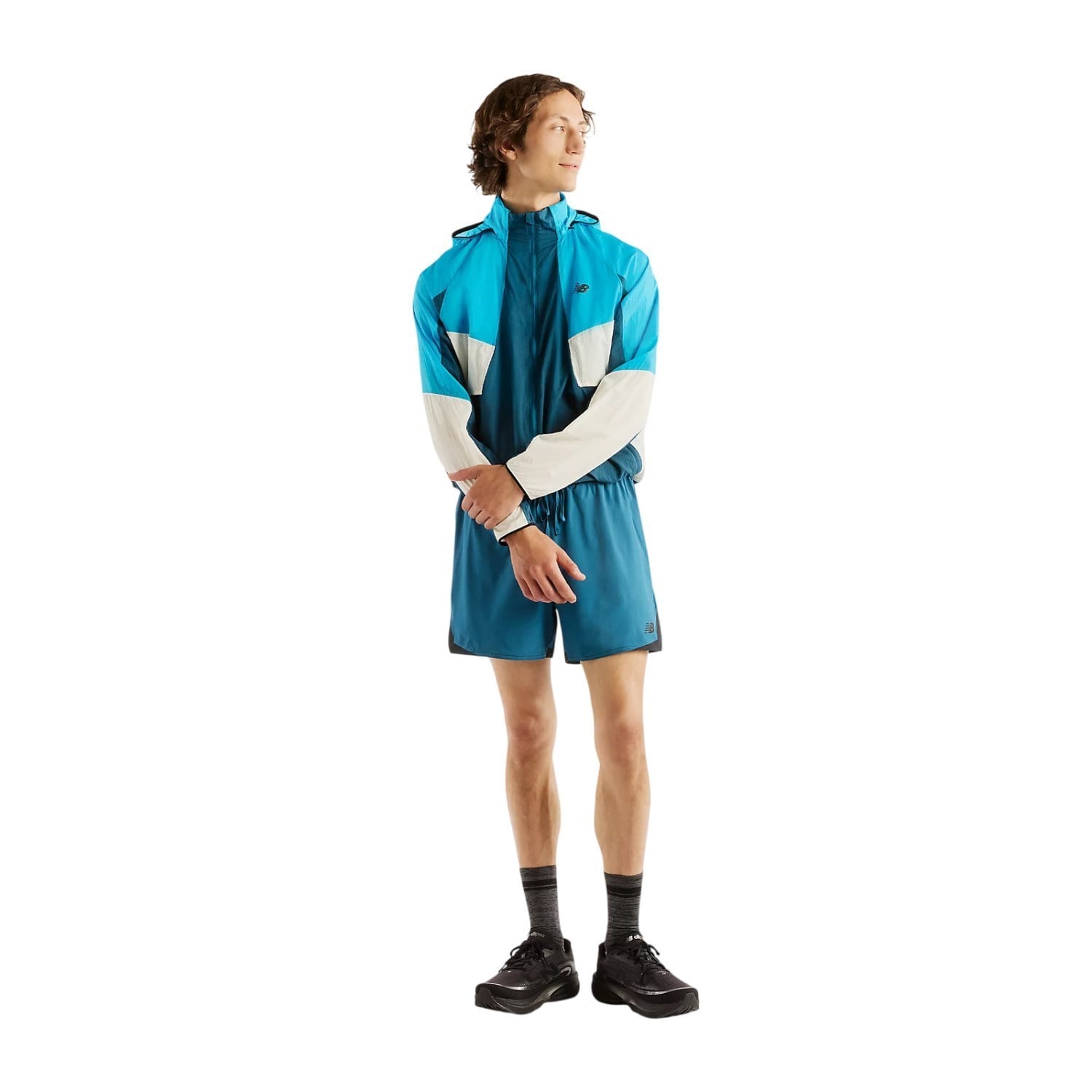New Balance Mens RC Jacket - Storm/Sea - image 4