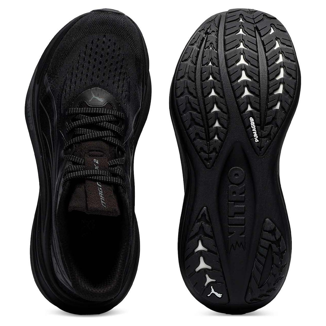 Puma MagMax Nitro 2 - Mens Running Shoes - Puma Black/Shadow Grey