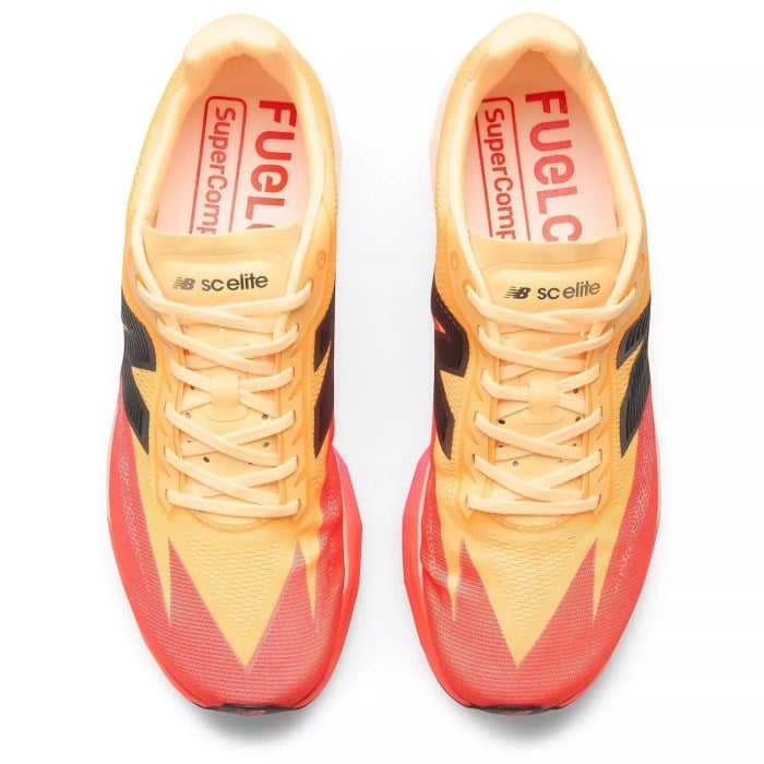 New Balance FuelCell Supercomp Elite v5 - Mens Racing Shoes - Tangerine Heat/White Peach