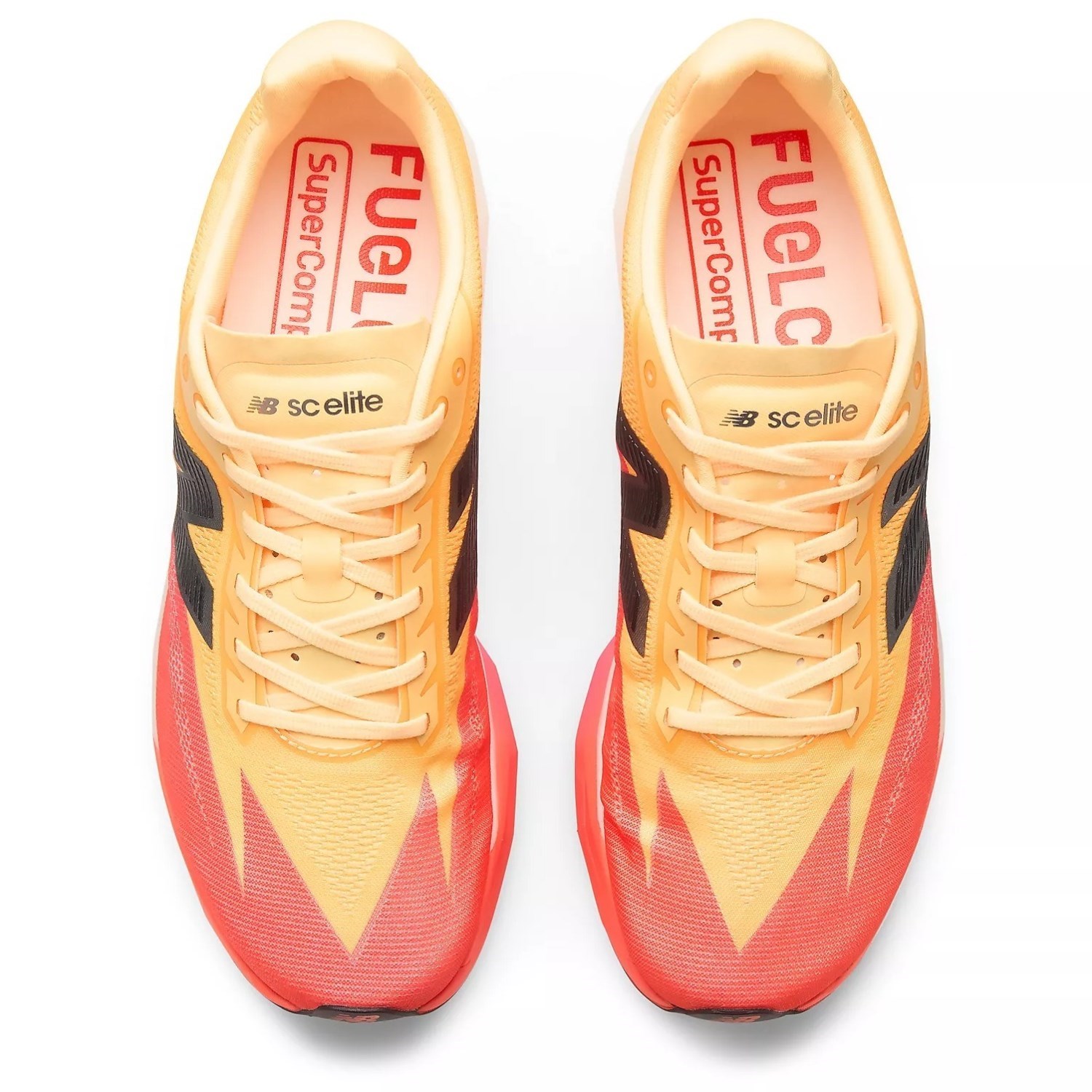 New Balance FuelCell Supercomp Elite v5 - Mens Racing Shoes - Tangerine Heat/White Peach