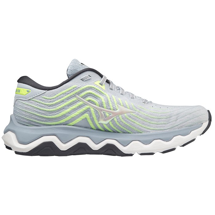 Mizuno Wave Horizon 6 - Womens Running Shoes - Heather/White/Neo Lime