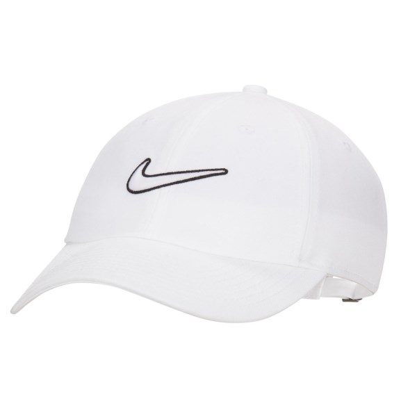 Nike Club Unstructured Swoosh Running Cap - White/White