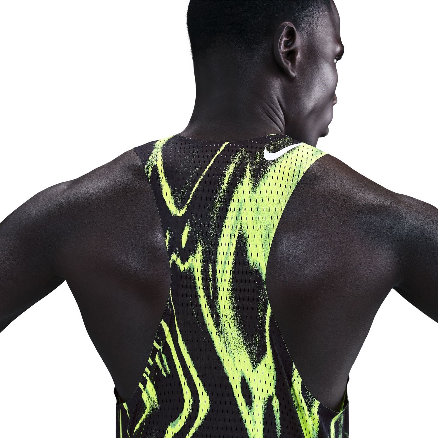 Nike Aeroswift Mens Running Singlet - Volt/White