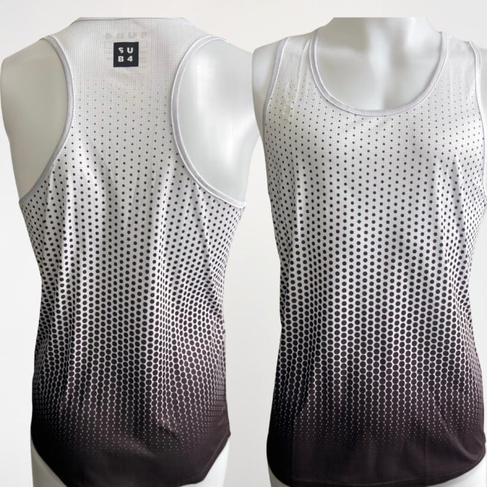 SUB4 DryLyte Racerback Singlet - Dot Black