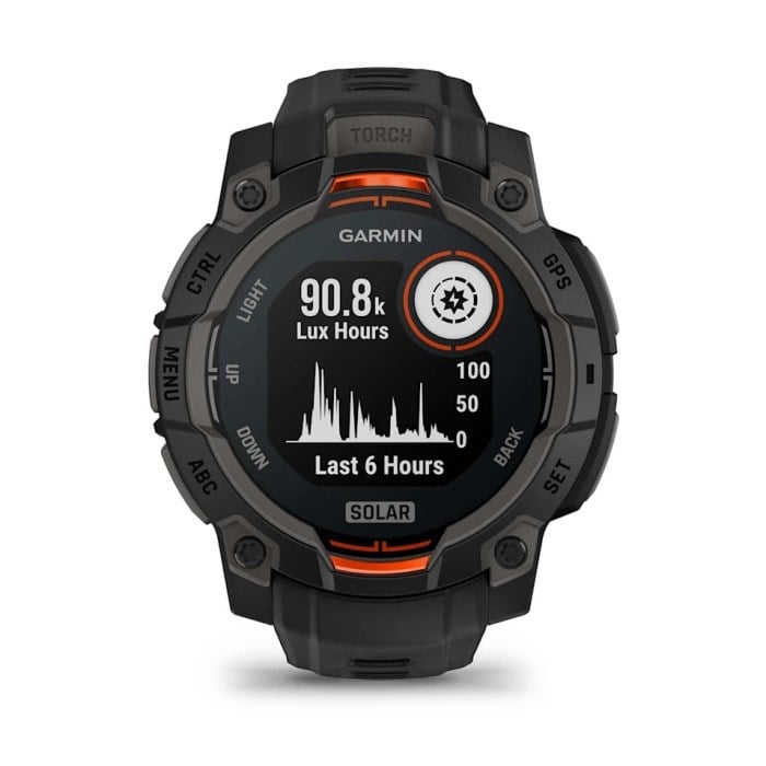 Garmin Instinct 3 45mm SOLAR Rugged GPS Smartwatch - Black/Black