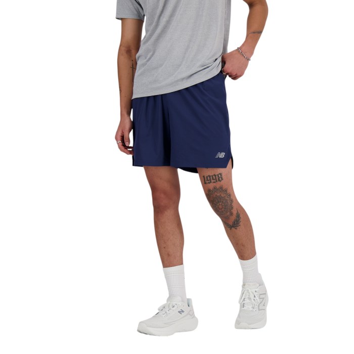 New Balance RC 7 Inch Mens Running Shorts - Navy