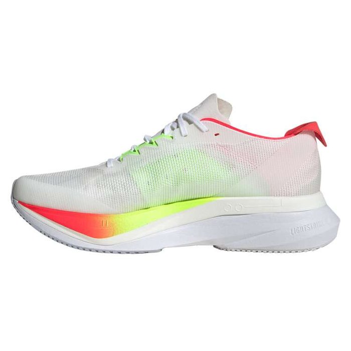 Adidas Adizero Boston 12 - Mens Running Shoes - Cloud White/Core Black/Lucid Red