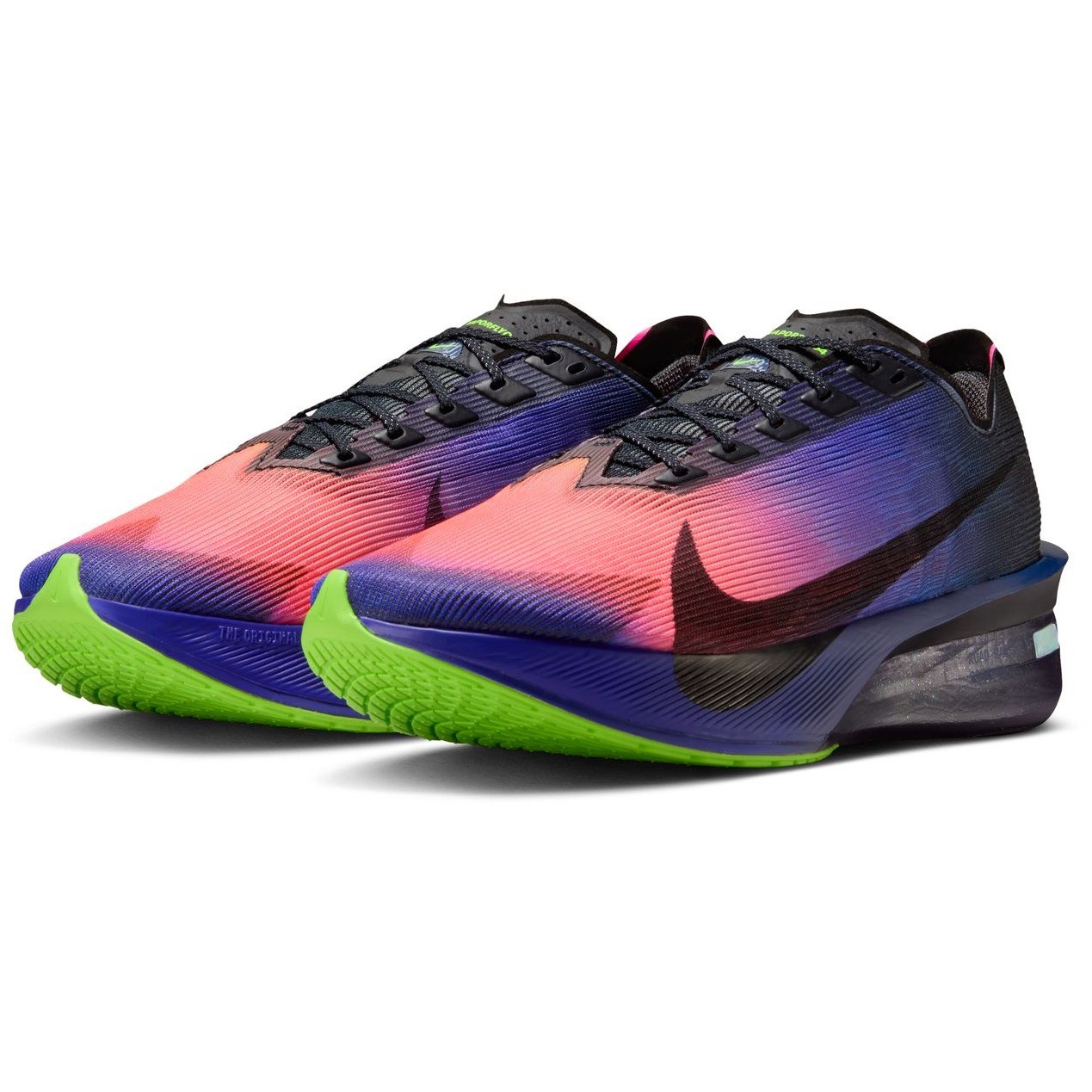 Nike ZoomX Vaporfly 4 - Mens Racing Shoes - Dark Obsidian/Black/Purple Dynasty