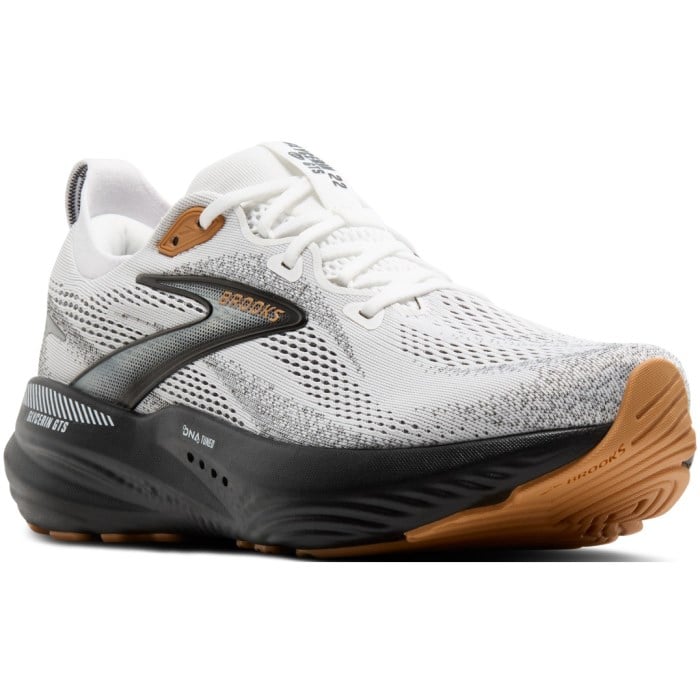 Brooks Glycerin GTS 22 - Mens Running Shoes - White/Grey/Black