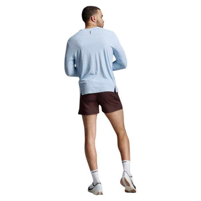 2XU Mens Aero Trail Long Sleeve Top - Bay/Black Reflective - image 3
